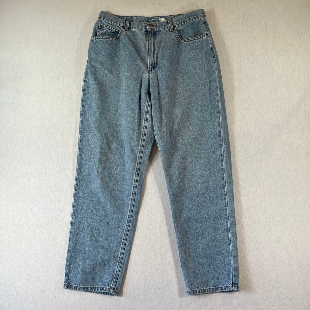 VTG Liz Claiborne Lizwear Jeans Womens 14R Petite 27" Inseam High Rise Tapered